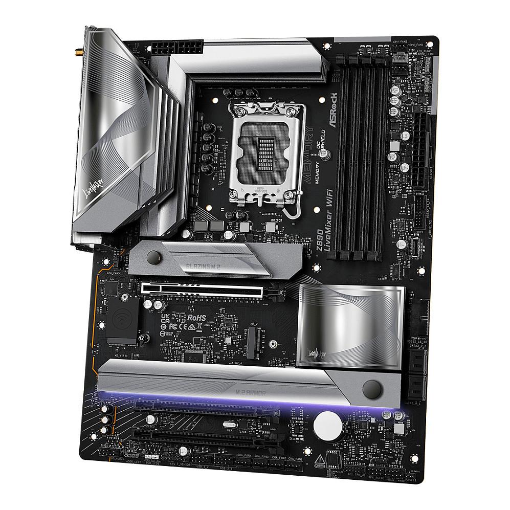 Pllakë Amë MB Intel ASRock Z890 LiveMixer WiFi, LGA1851, Z890, ATX, DDR5, WiFi 7, 2.5GbE - 5