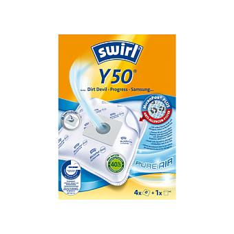 Qese për Fshesë Swirl Y 50 MicroPor Plus AirSpace / 4 copë + 1 filtër universal / 166 × 231 × 72 mm 