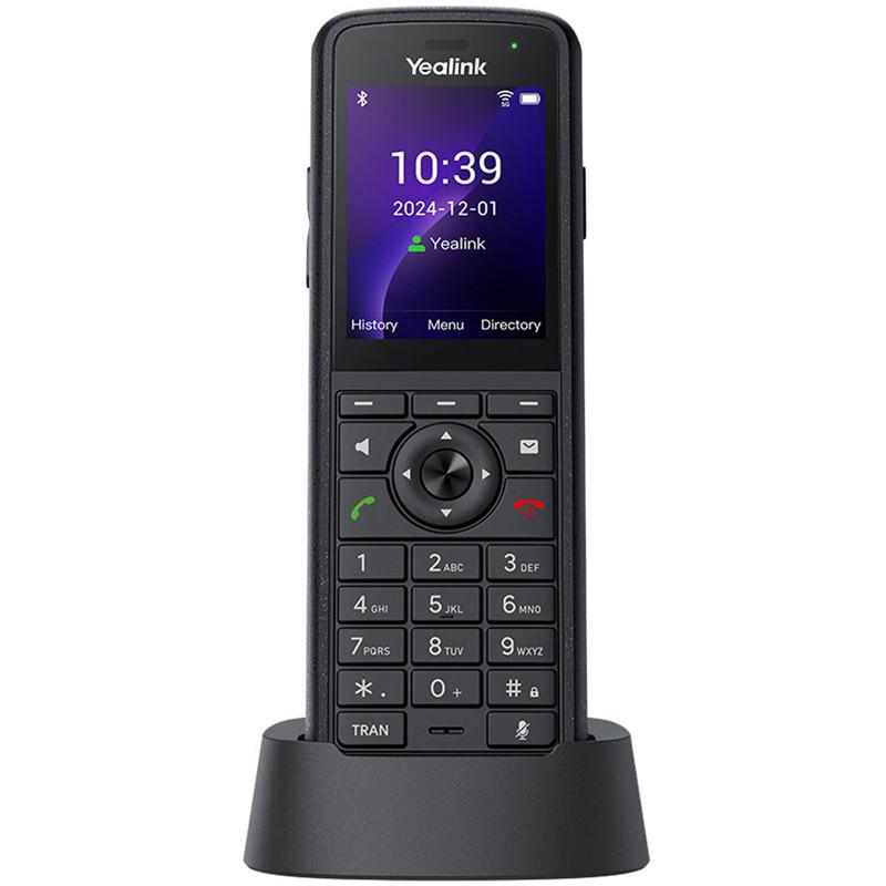 Telefon VoIP Yealink AX86R, Wi-Fi 6, ekran 2.4" TFT me ngjyra, IP67 - Zezë