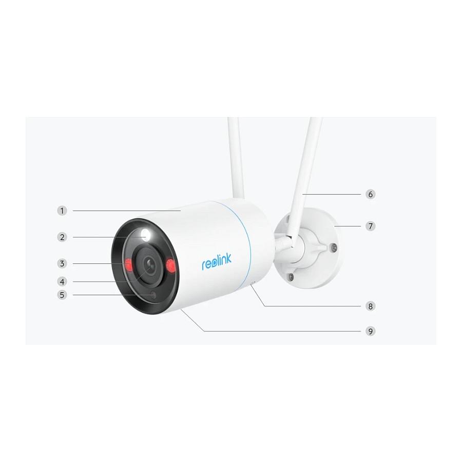 Kamerë Sigurie IP CCTV Reolink W330, 4K 8MP, 4 mm, 88.8°, Wi-Fi 6, IR 30 m, IP67 - Bardhë - 2