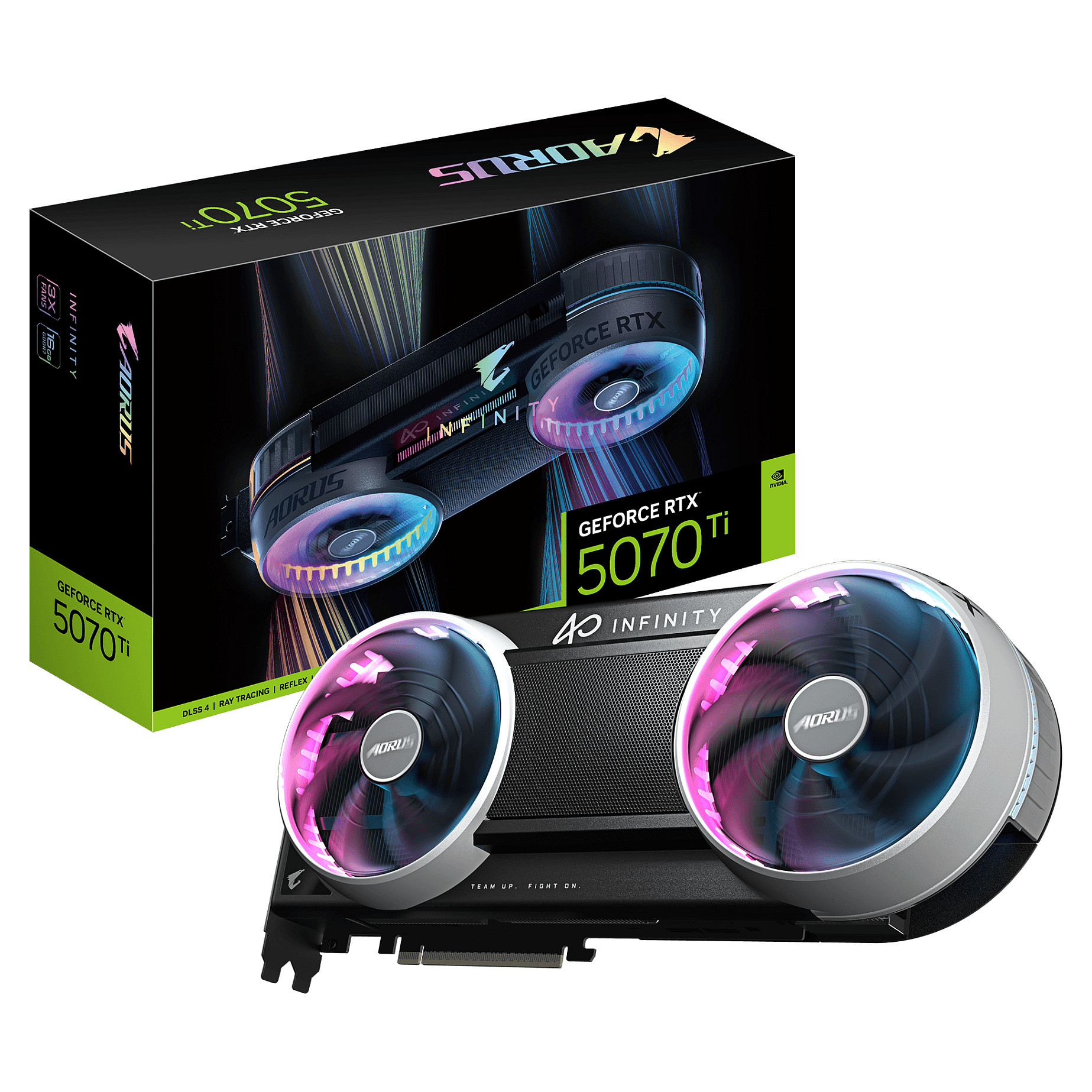 Kartelë Grafike NVIDIA GeForce RTX 5070 Ti / 16GB GDDR7 / 256-bit / GIGABYTE AORUS INFINITY