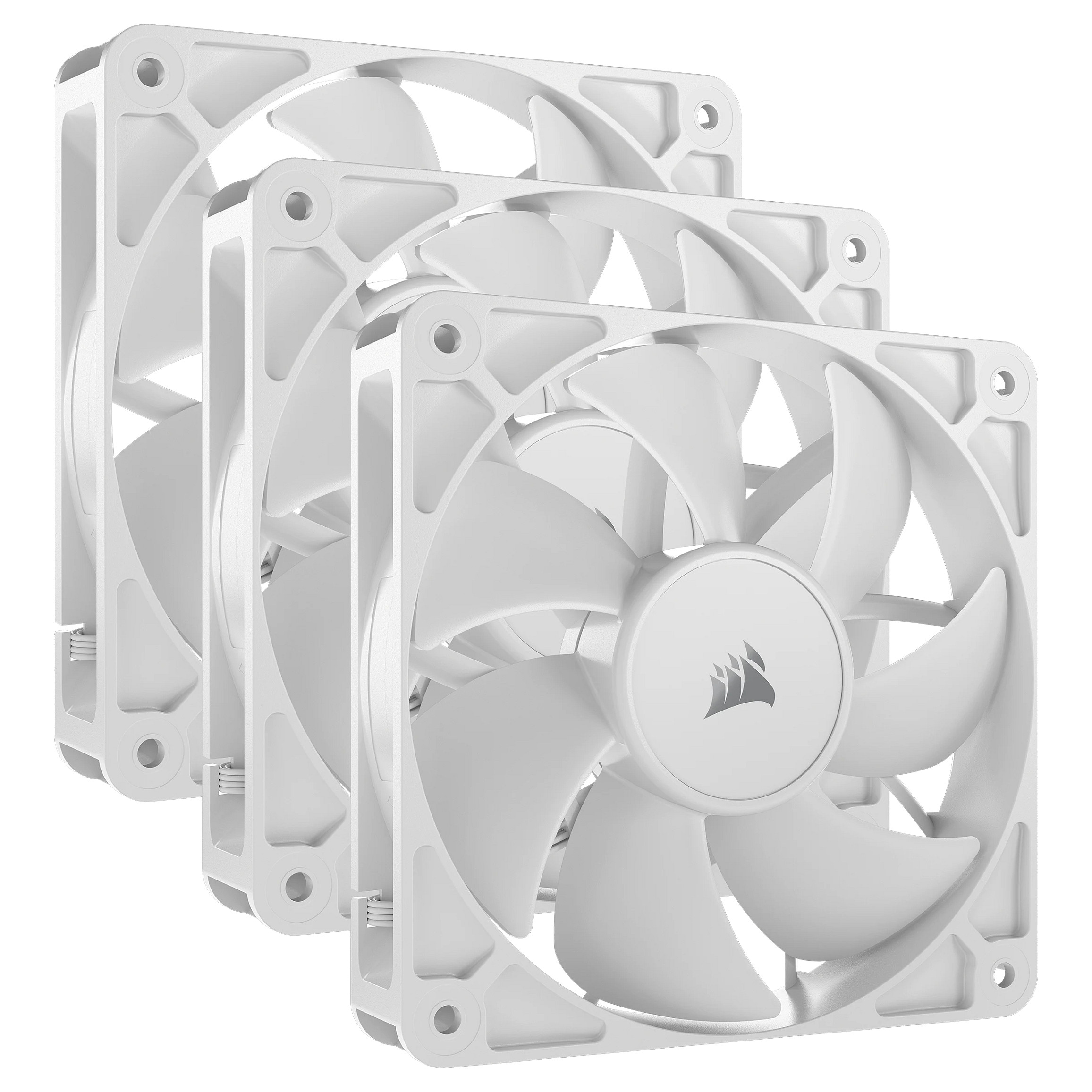 Ftohës për Kasë Corsair RS120 ARGB / 120mm / 420-2100 RPM / ARGB / PWM / 3-Pack – Bardhë