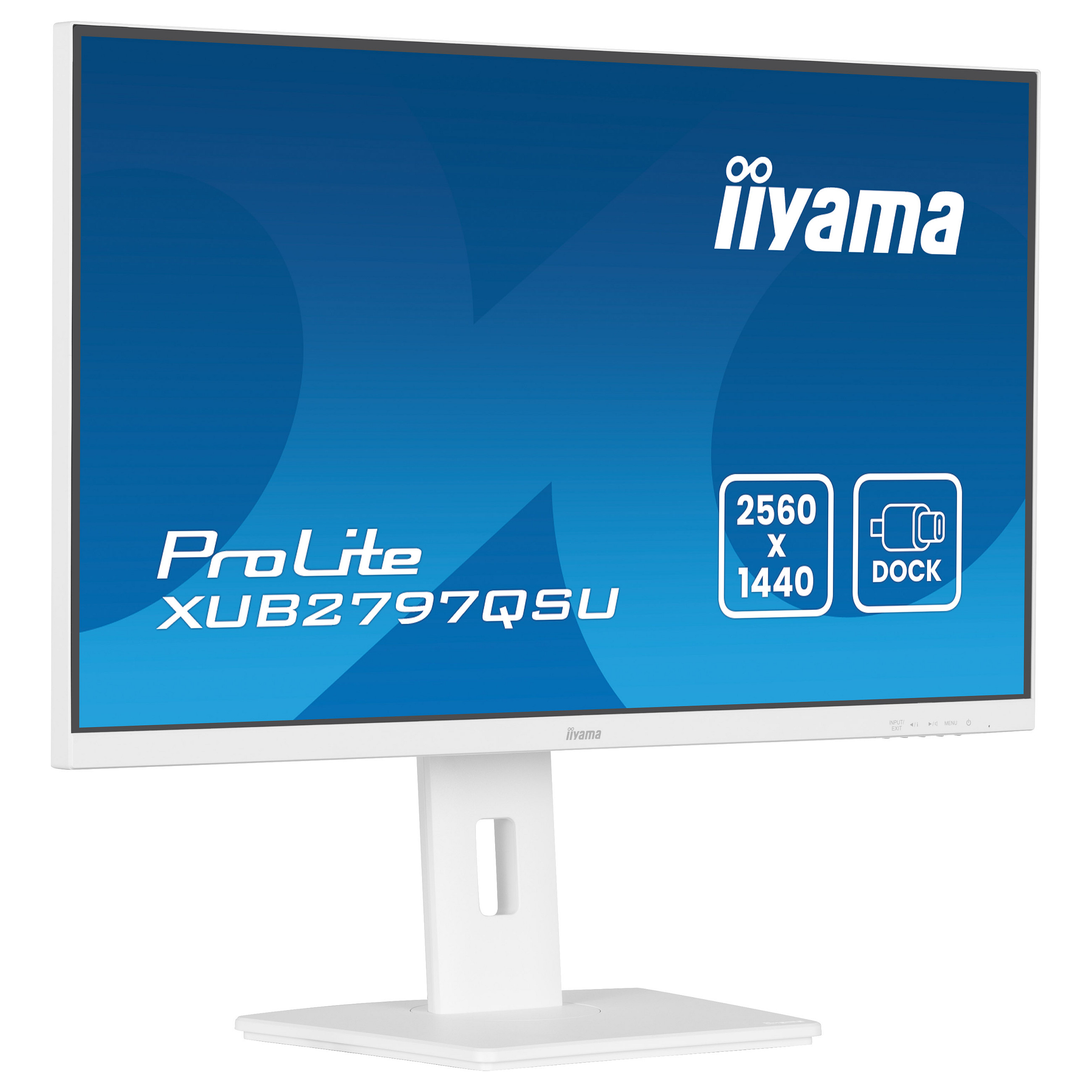 Monitor IIYAMA XUB2797QSU-W2 / 27″ / 2560×1440 / 100Hz / IPS / I bardhë - 5