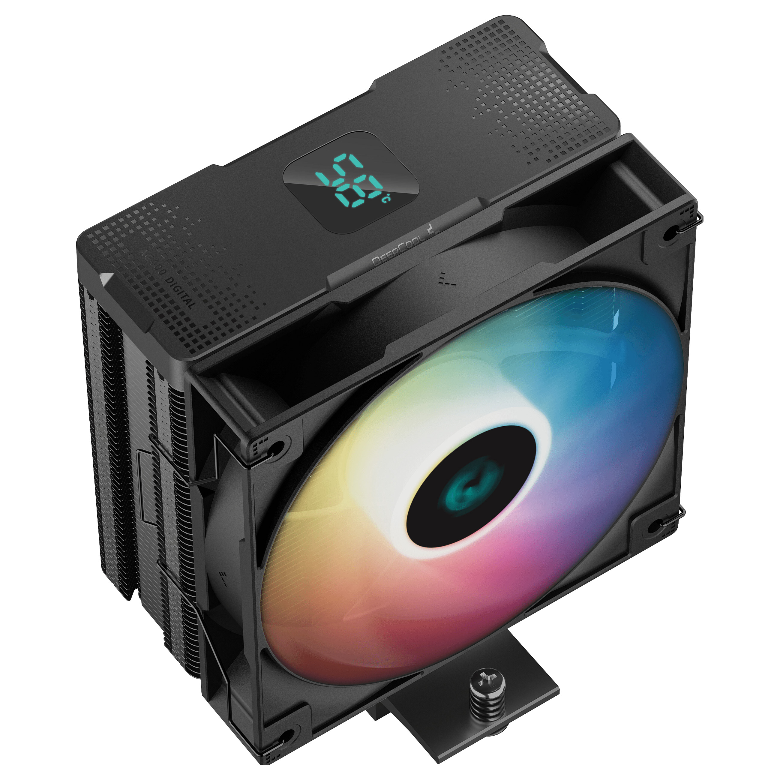 Ftohës për procesor DeepCool AG400 Digital BK / ARGB / LCD - Zezë - 3