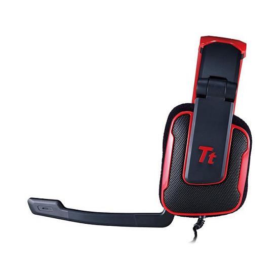 Kufje Gaming Tt eSPORTS Shock / 3.5mm / 40mm / Stereo / 32Ω / Mikrofon Boom / 3m - Zezë/Kuqe - 4