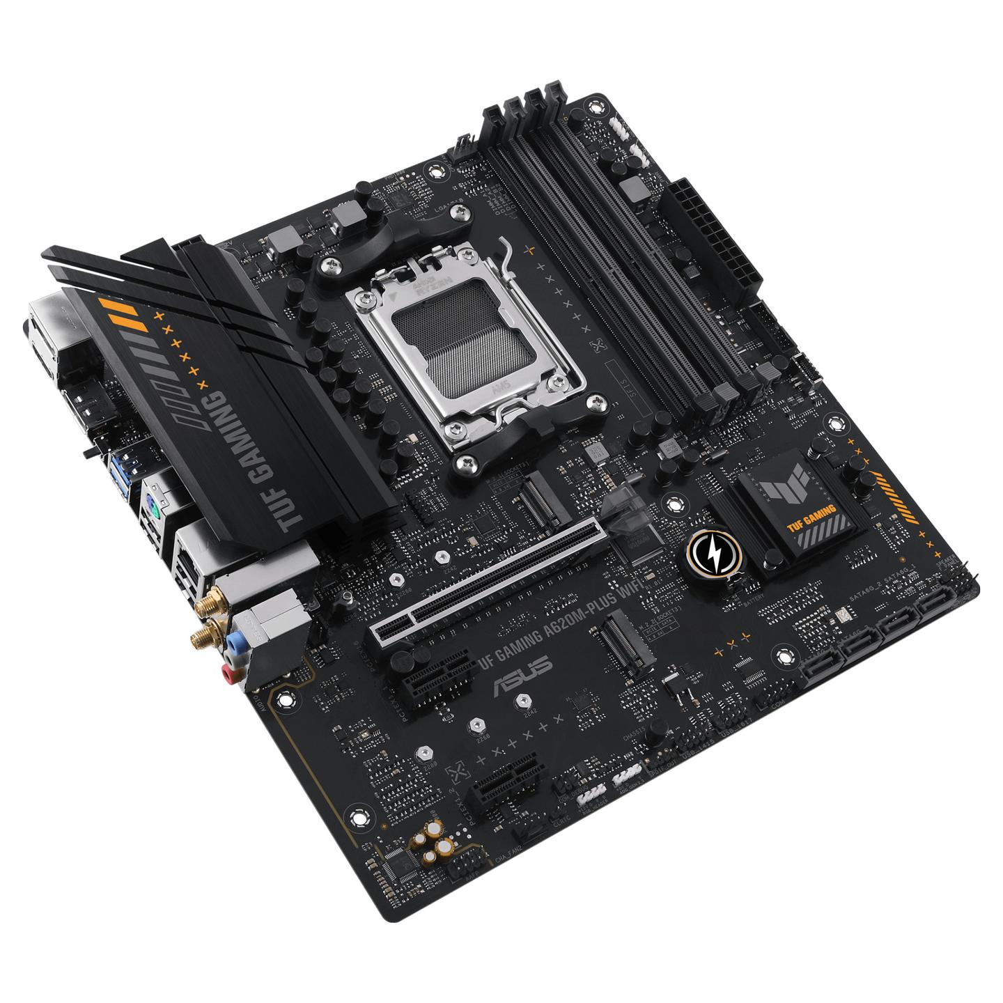 Pllakë Amë ASUS TUF GAMING A620M-PLUS WIFI / AMD AM5 / A620 / DDR5 / Micro ATX / Wi-Fi 6 / 2.5GbE LAN - 5