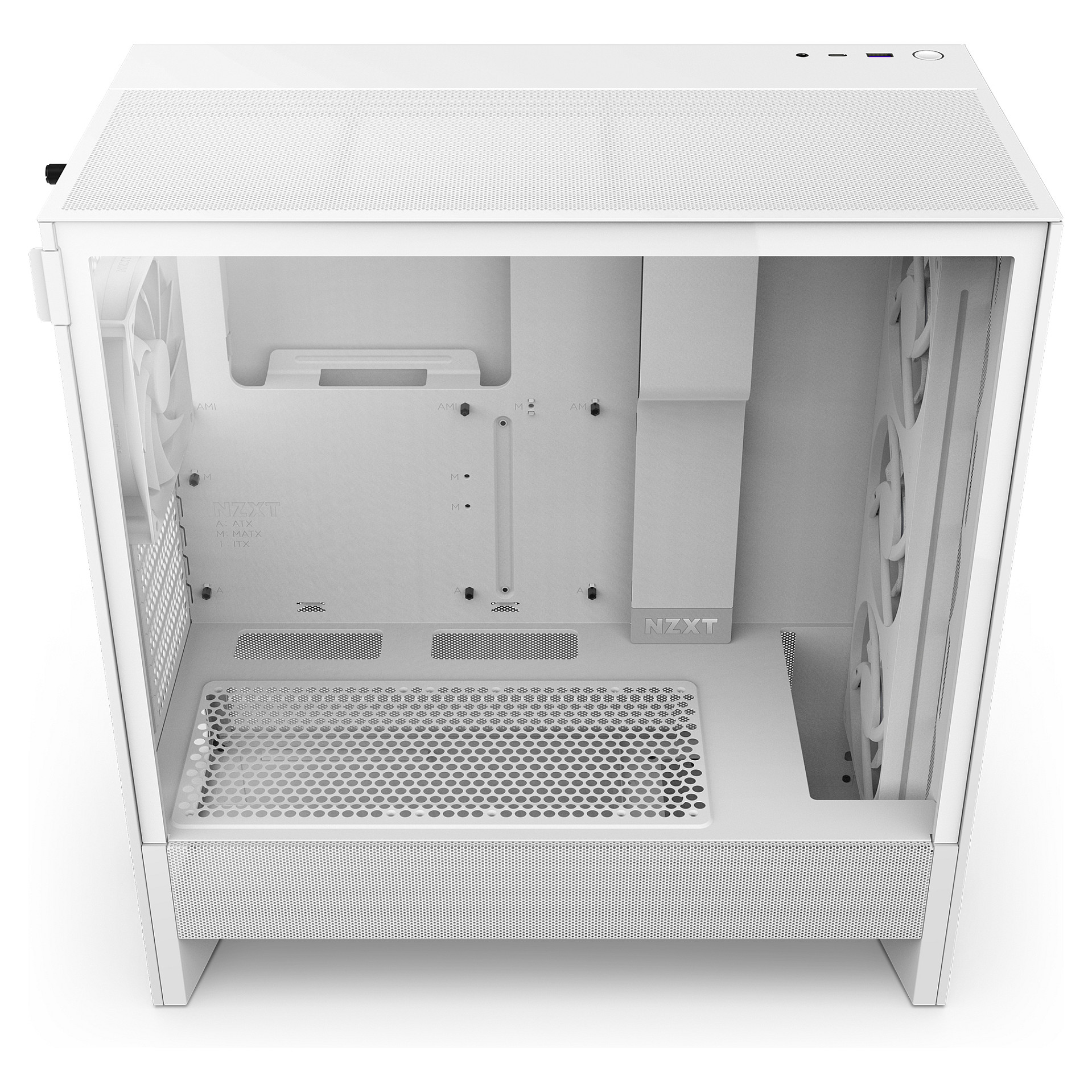 Kasë NZXT H5 Flow RGB CC-H52FW-R1 -Bardhë - 8