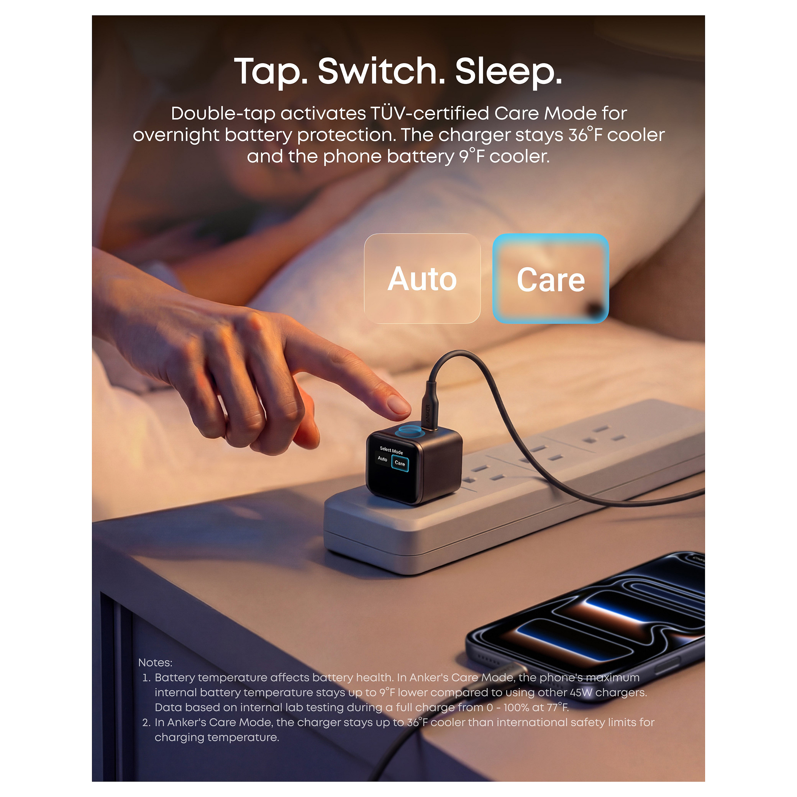 Karikues Anker Nano A121DGO1 / GaN / 45W / USB-C / PD / Fast Charging - Portokalli - 5