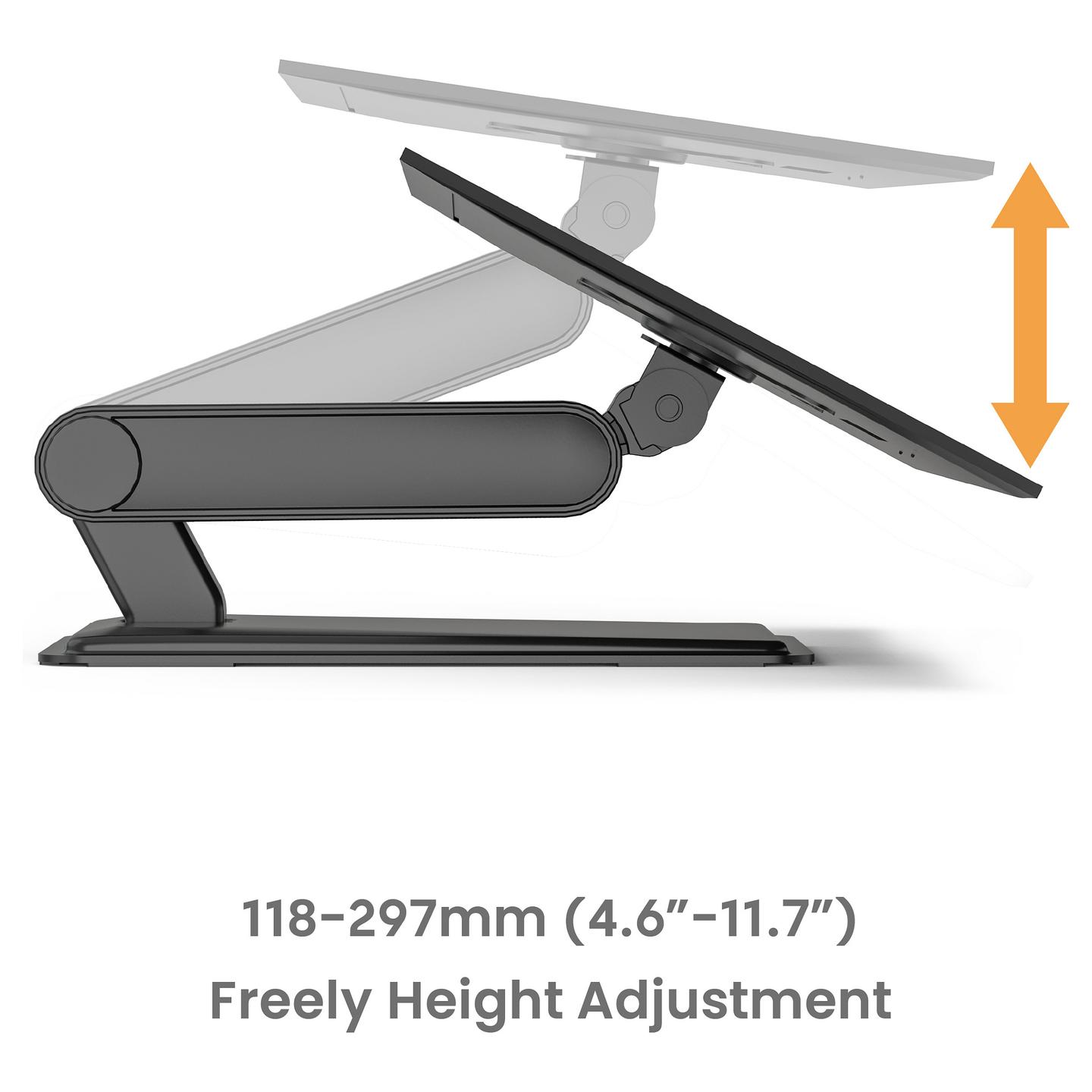 Mbajtëse për Monitor Equip 650124 , 1 Monitor , 17–32" , deri 8kg , e palosshme , e rregullueshme , VESA 75x75 & 100x100 - Zezë - 6
