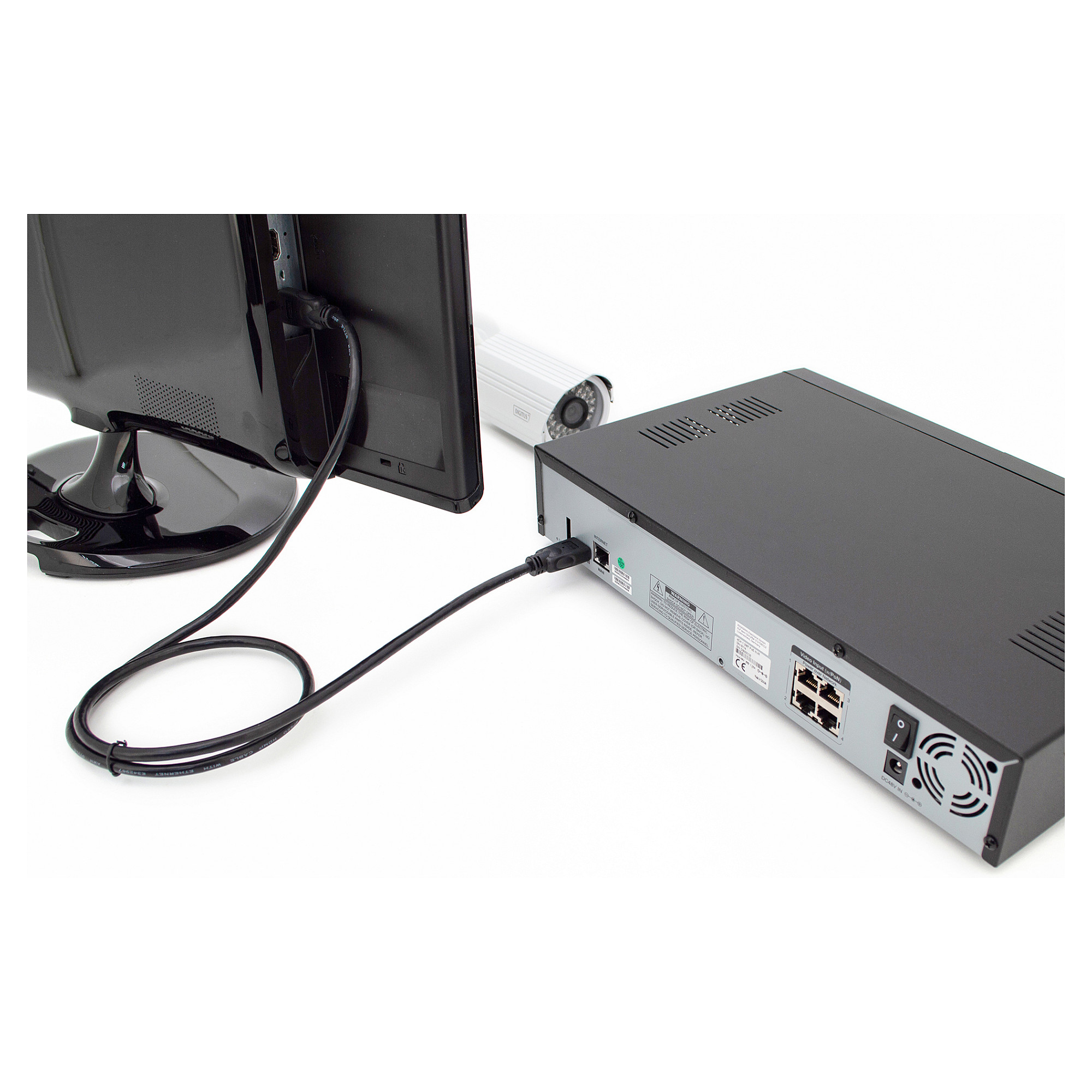 Kabllo HDMI DIGITUS HDMI Cable Type A HighSpeed with Ethernet / 2.0m - Zezë - 3