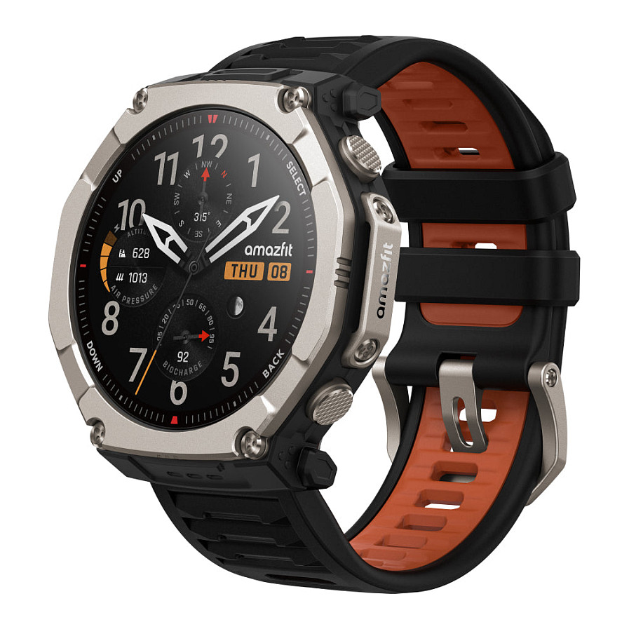 Orë e Mençur Amazfit T-Rex Ultra 2 / GPS / Ekran AMOLED 1.5"- Zezë/Kafe