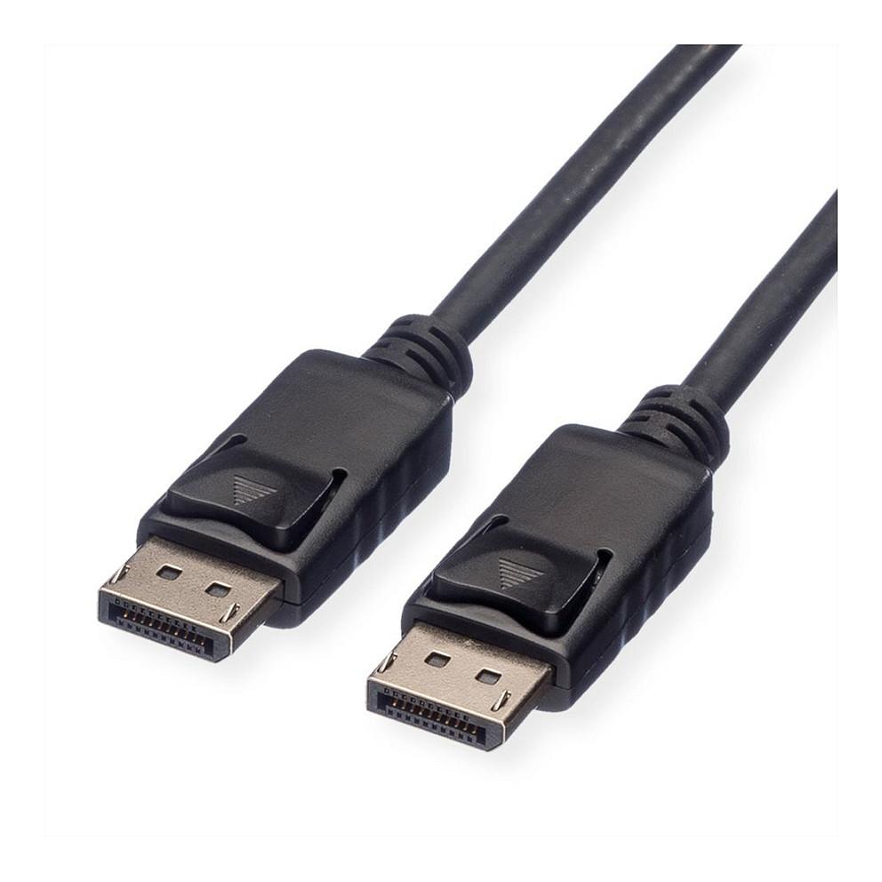 Kabllo DisplayPort ROLINE 11.04.5882 / DisplayPort 1.2 / 3m / 4K 60Hz - Zezë