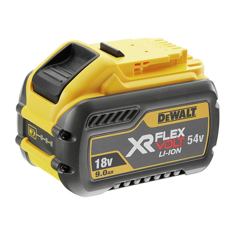 Bateri DeWALT DCB547-XJ XR FLEXVOLT, 18V/54V, 9Ah/3Ah, Li-Ion - Verdhë/Zezë