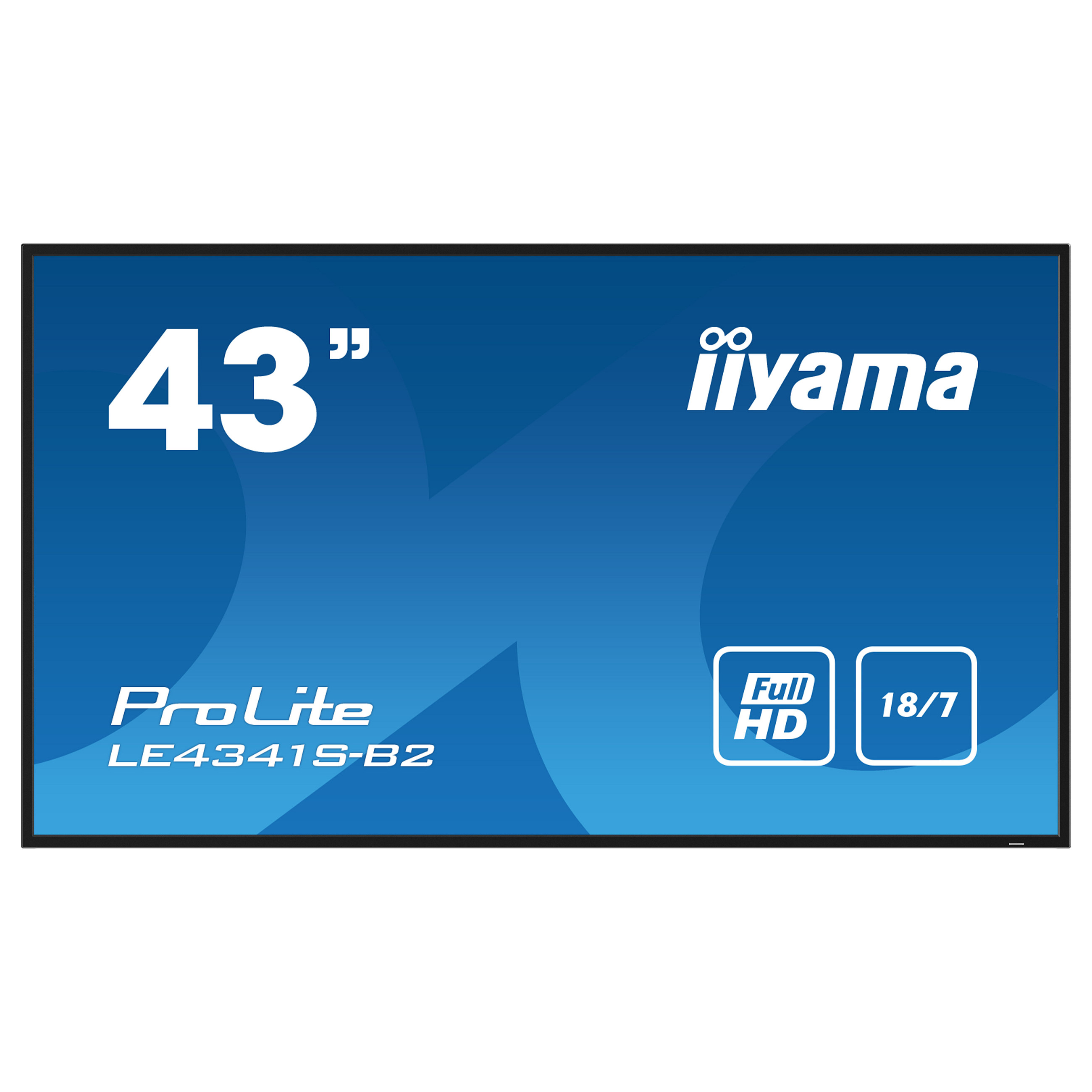 Ekran Prezantues IIYAMA LE4341S-B2 / 43"/ Full HD LCD IPS / 60Hz / 8ms / HDMI+VGA - Zezë - 2