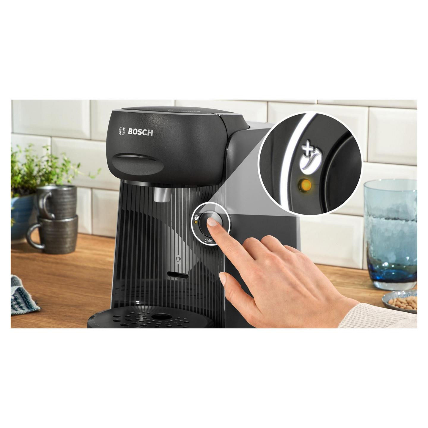 Aparat për Kafe me Kapsula Bosch TASSIMO FINESSE TAS162E, 1400 W, Rezervuar 0.7 L, INTELLIBREW – Zezë - 3