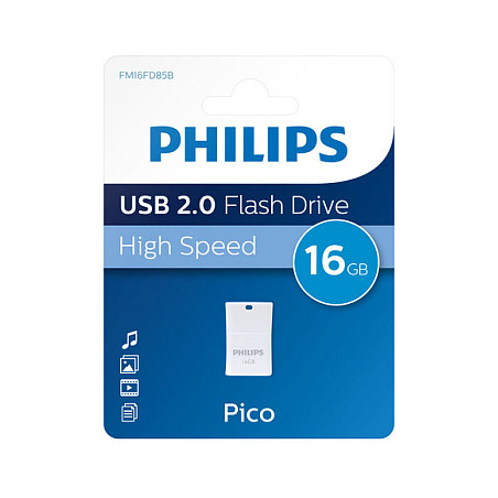 Flash Drive USB Philips Pico Edition 16GB / USB 2.0 - Blu - 2