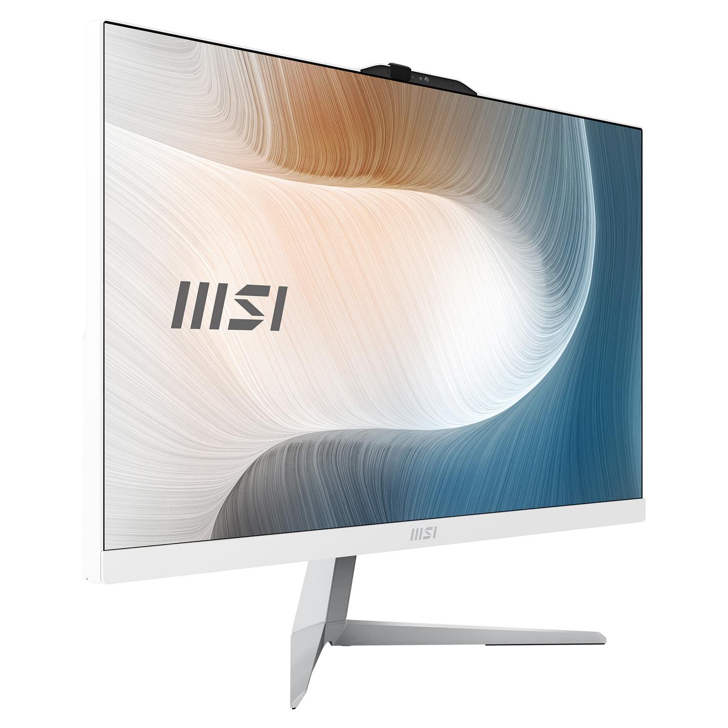 AIO MSI Modern AM242 1M-2222EU, Core 3 100U, 8GB DDR5, 512GB, 23.8" FHD IPS, Intel Graphics, Maus - Bardhë - 10