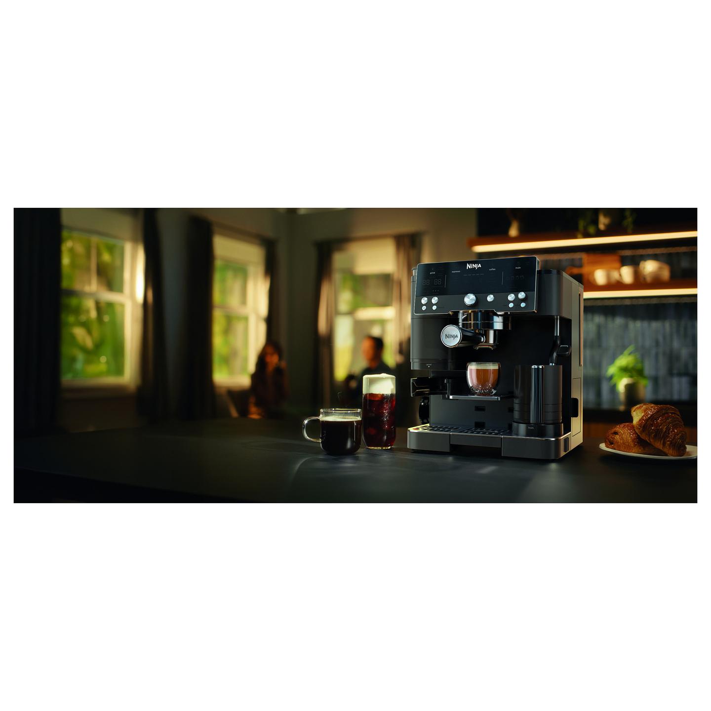 Aparat për Kafe Ninja Luxe Café Premier ES601EUBK, 1650 W, Mulli i Integruar, 25 Nivele Bluarjeje, 2 L – Zezë - 4