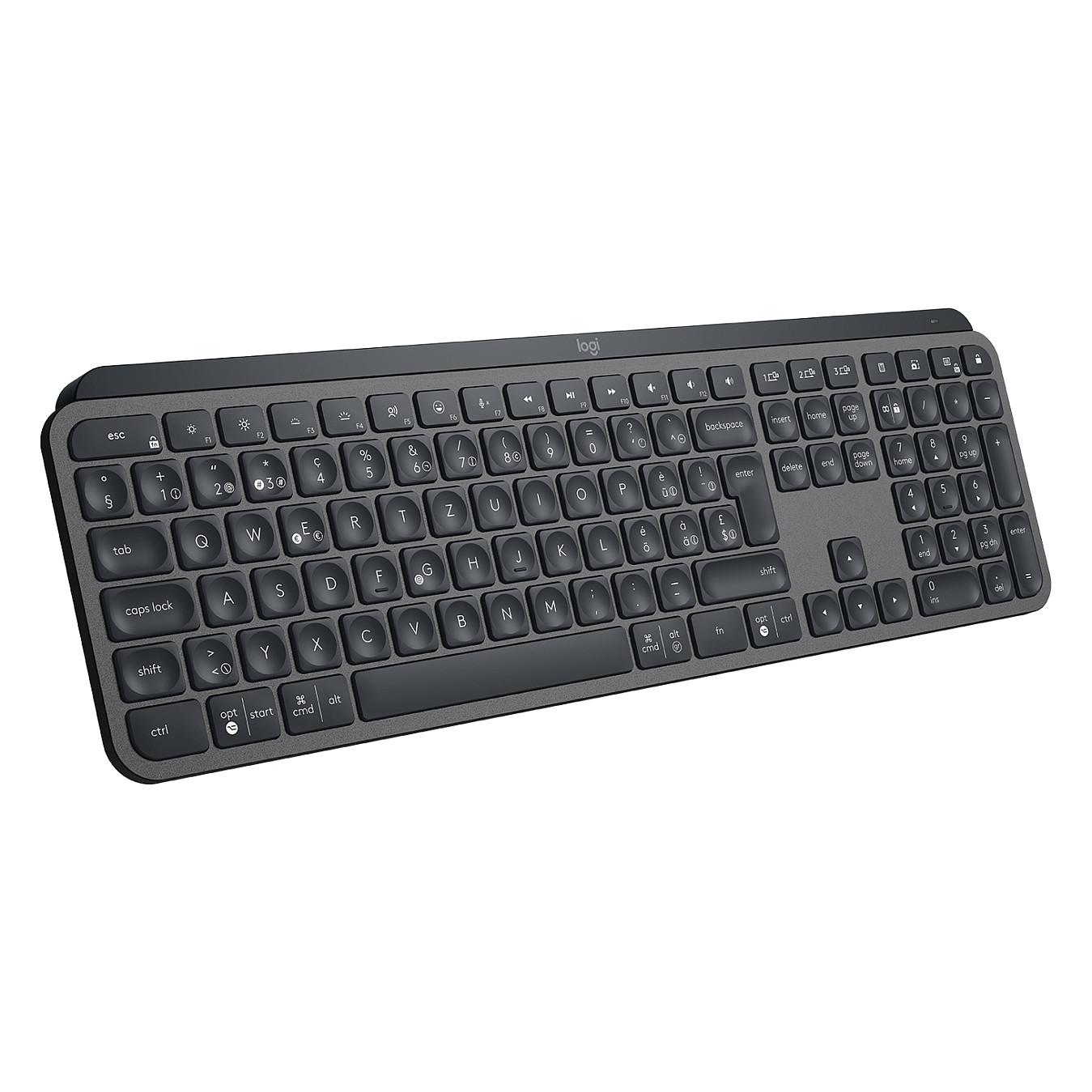 Tastierë pa Kabllo Logitech MX Keys for Business / 920-010246 / QWERTZ CH / 108 Taste / Bluetooth / Logi Bolt / Ndriçim - Gri - 2