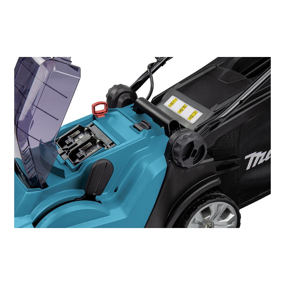 Kositëse Makita DLM382PM2, 36V, Gjerësi Prerjeje 38cm, Kosh 40L, 2x4Ah - Blu/Zezë - 2