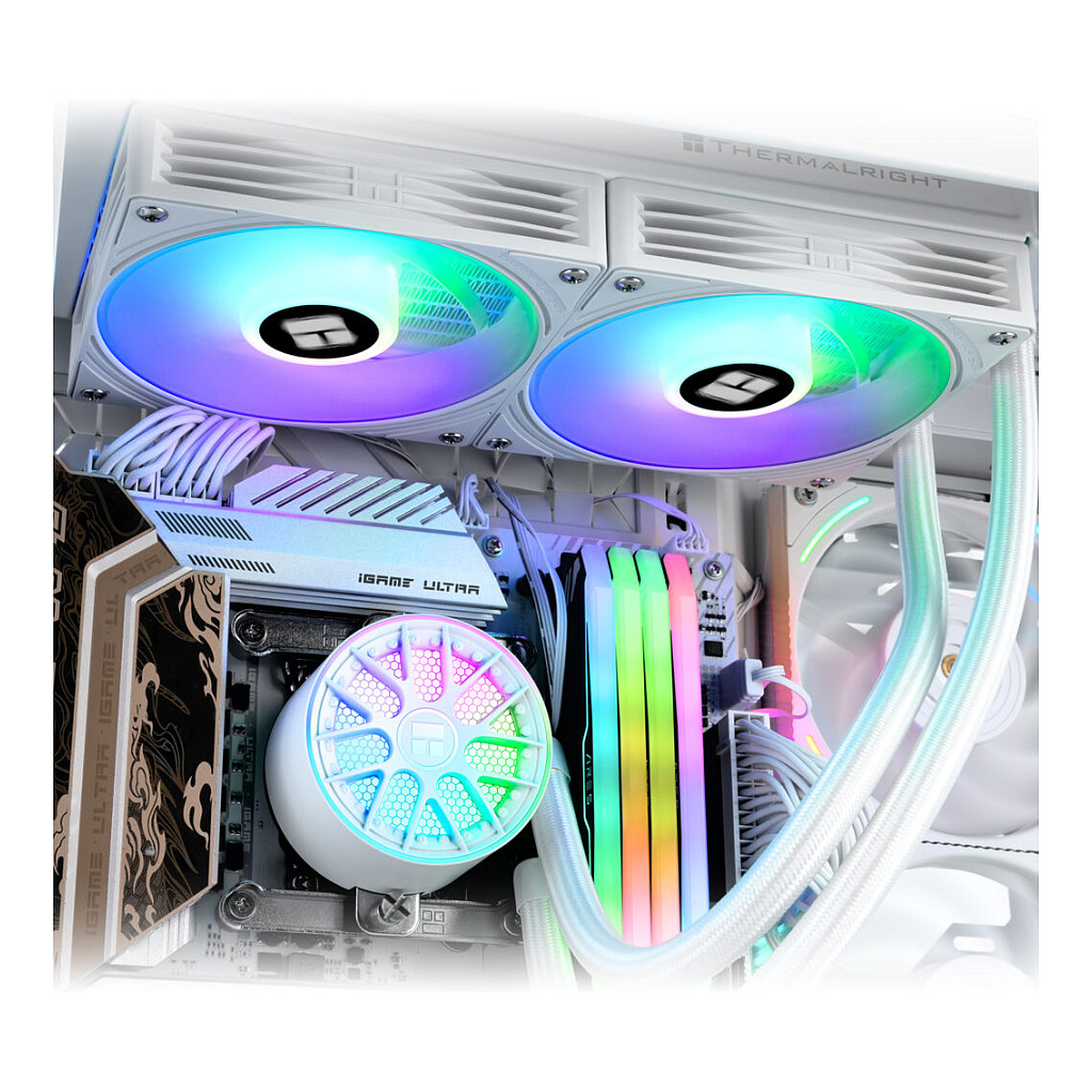 Ftohës për Procesor Thermalright Aqua Elite 240 ARGB V6 / AIO / 240mm / 2x120mm / ARGB - Bardhë - 8