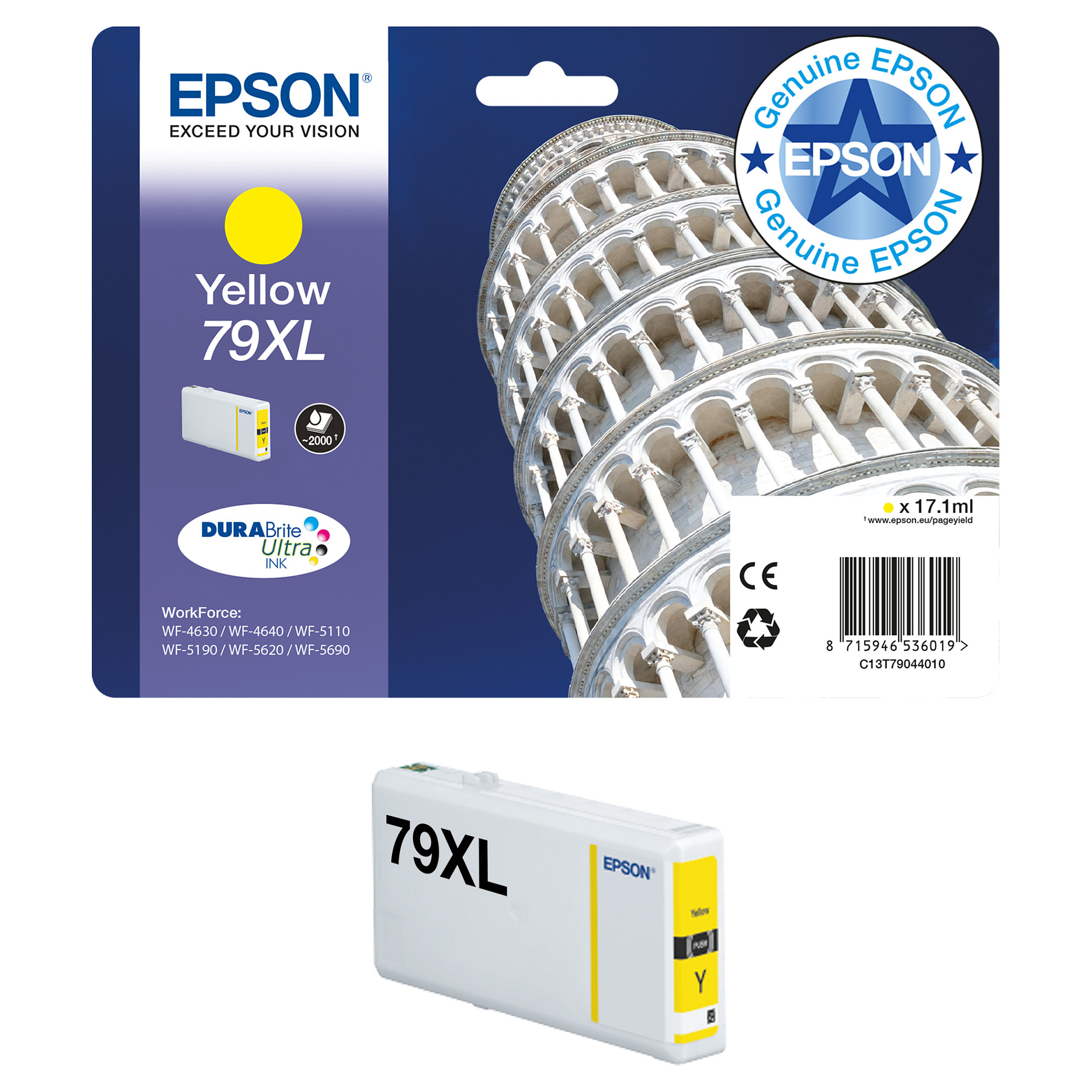 INK Epson C13T79144010 deri në kapacitet standard sipas ISO/IEC 247110 - Verdhë - 1