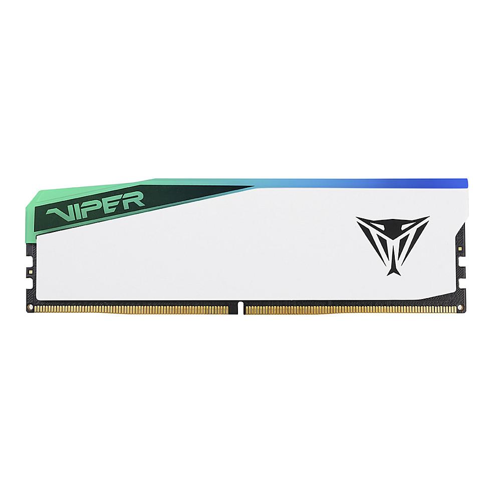 RAM Memorie DDR5 Patriot Viper Elite 5 RGB, 16GB, DIMM, 6000MHz, CL30, 1.35V, 288-pin, XMP 3.0, AMD EXPO, RGB - Bardhë