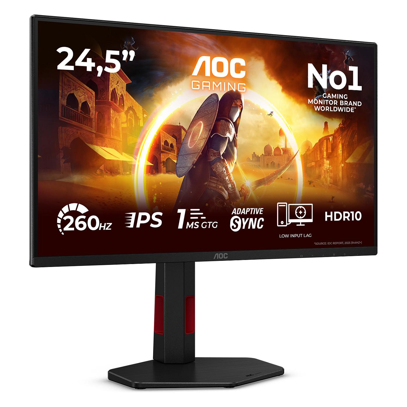 Monitor Gaming AOC 25G4ZR / 24.5″ / FHD Fast IPS / 260 Hz / 1 ms / DP + HDMI - Zezë - 2