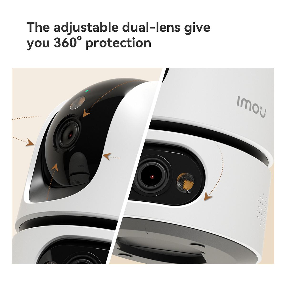 IMOU Ranger Dual Pro 6MP – Dual-Lens 3MP+3MP, PTZ 355°/90°, Wi-Fi 6, Smart Tracking, MicroSD 512GB - 24