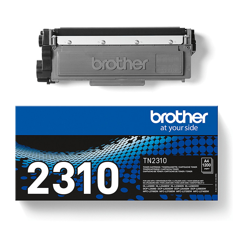 Toner Original Brother TN-2310 Cartridge / 1,200 faqe - Zezë - 4