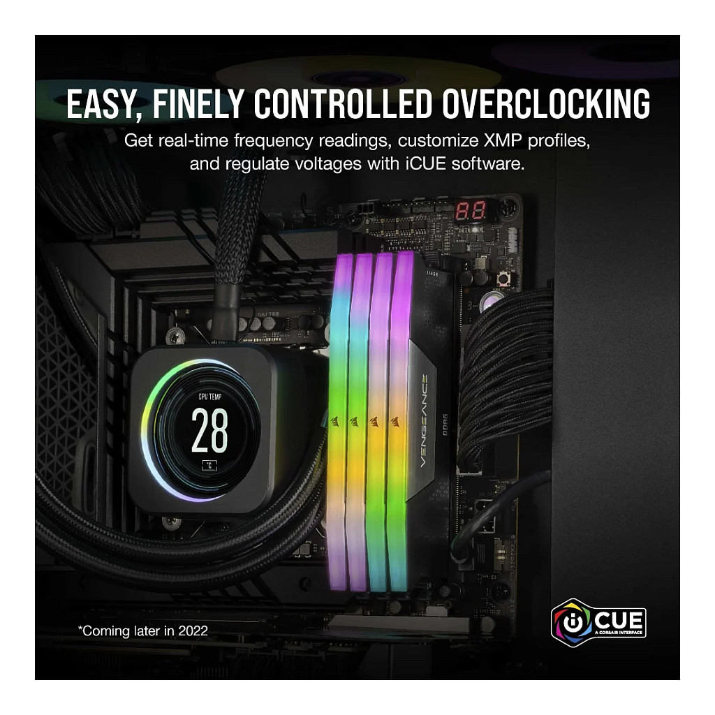 RAM Memorie DDR5 Corsair VENGEANCE RGB / 32 GB / 7000 MTs / CL40 / (2x16GB) - 10