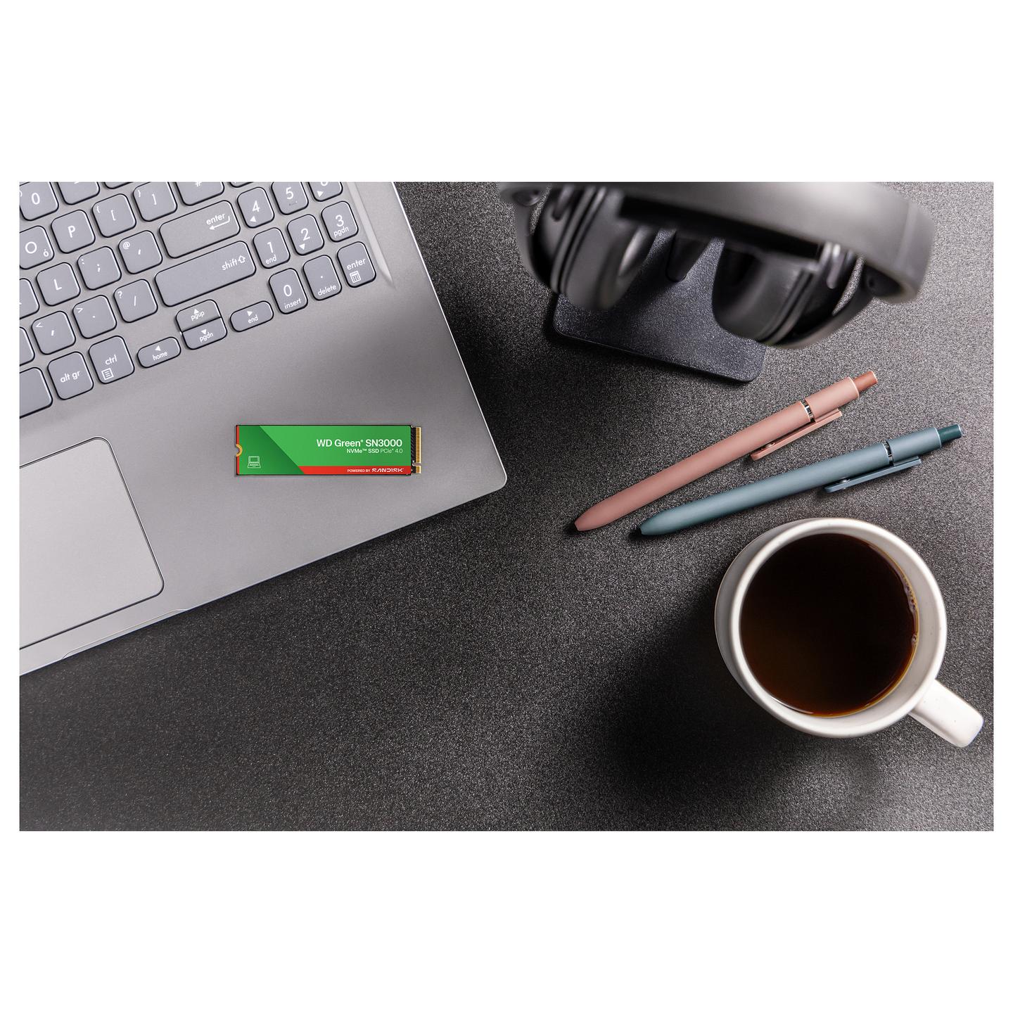 SSD e Brendshme Western Digital Green SN3000 / 1TB / M.2 2280 / PCIe 4.0 NVMe / 5000MB/s Read / 4200MB/s Write - 8