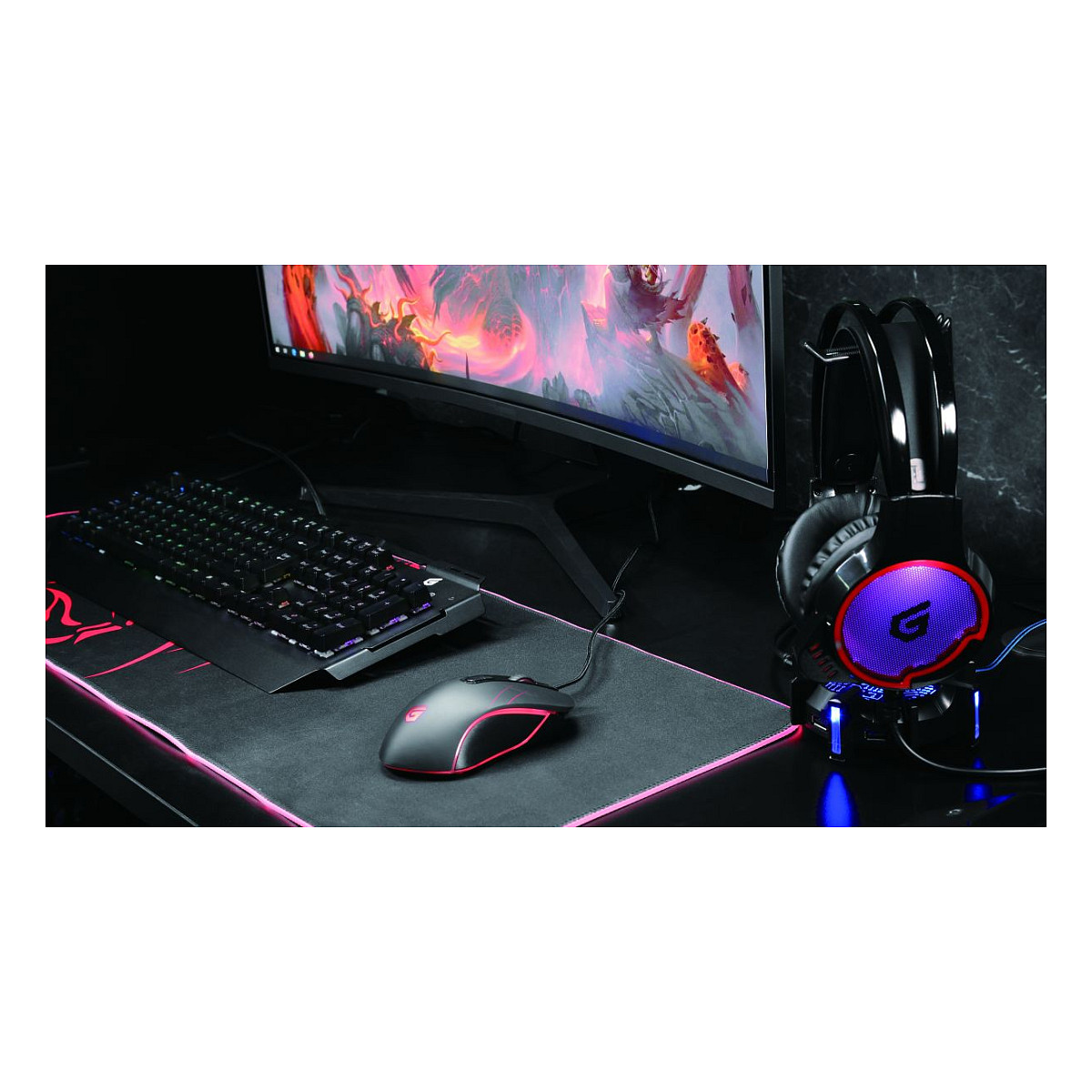 Tastierë Gaming Conceptronic Blue Switches RGB Wired / QWERTY / Italian Language - Zezë - 6