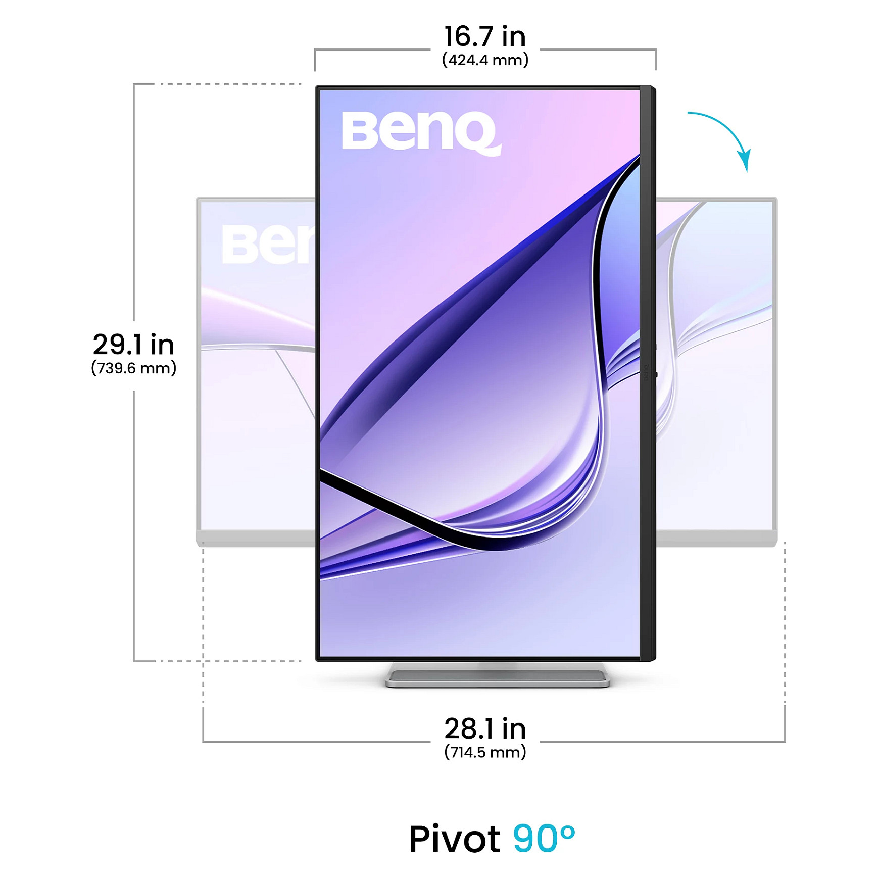 Monitor BenQ MA320UP / 31.5"/ 4K Ultra HD IPS LCD / 60Hz / 5ms / HDMI+USB-C - Argjendi - 5