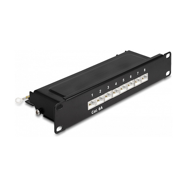 Patch Panel Delock 8-Port RJ45 Cat.6A / 10" / 1U - Zezë
