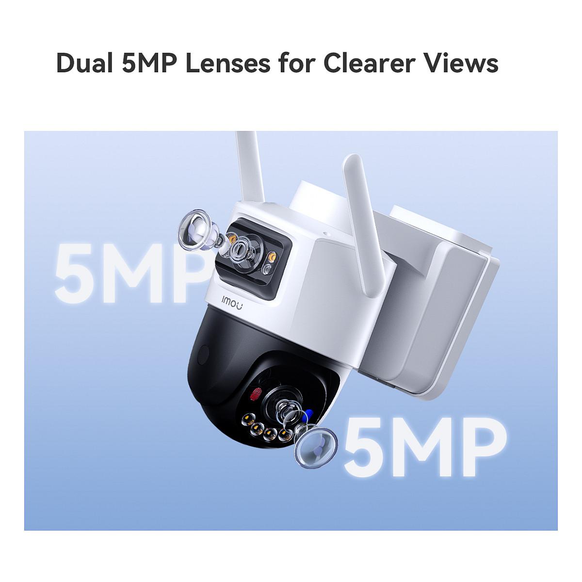 Kamerë Imou AOV Dual, 5MP + 5MP, 3.6mm, 8× Zoom Dixhital, Wireless - Zezë/Bardhë - 27