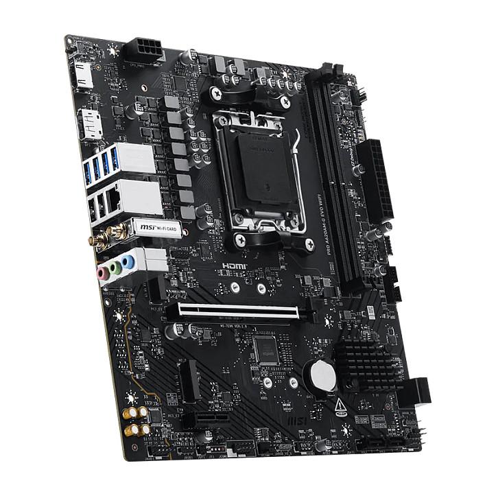 Motherboard MSI PRO A620AM-G EVO WIFI, AMD AM5, A620A, DDR5, Micro-ATX, PCIe 4.0, Wi-Fi 6E, Bluetooth 5.3, 2.5G LAN - 3