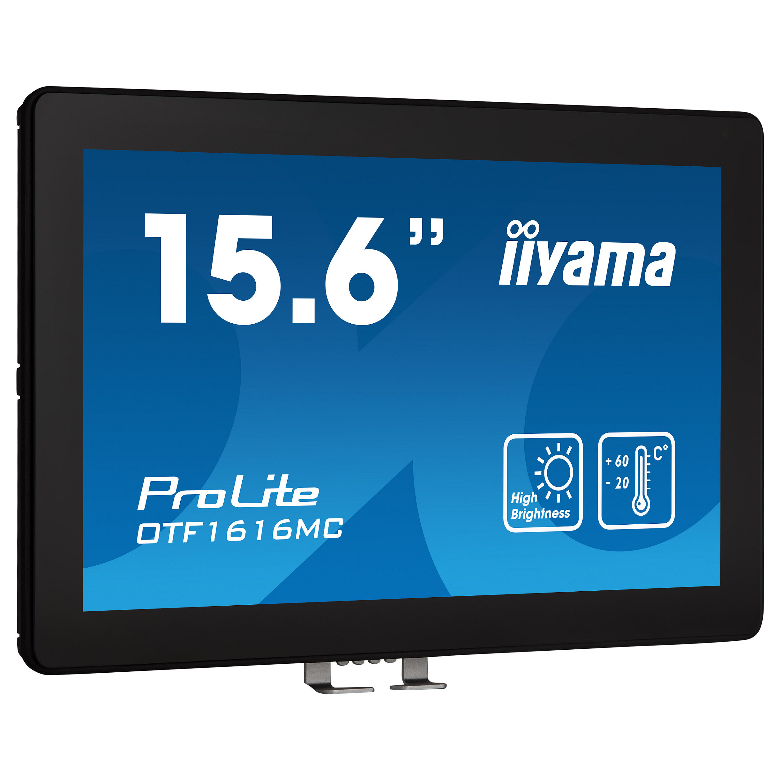 Monitor iiyama ProLite OTF1616MC-B1 / 15.6″ / FHD VA LCD Touchscreen / 60Hz / 25ms / HDMI + DP + USB + VGA - Zezë - 1