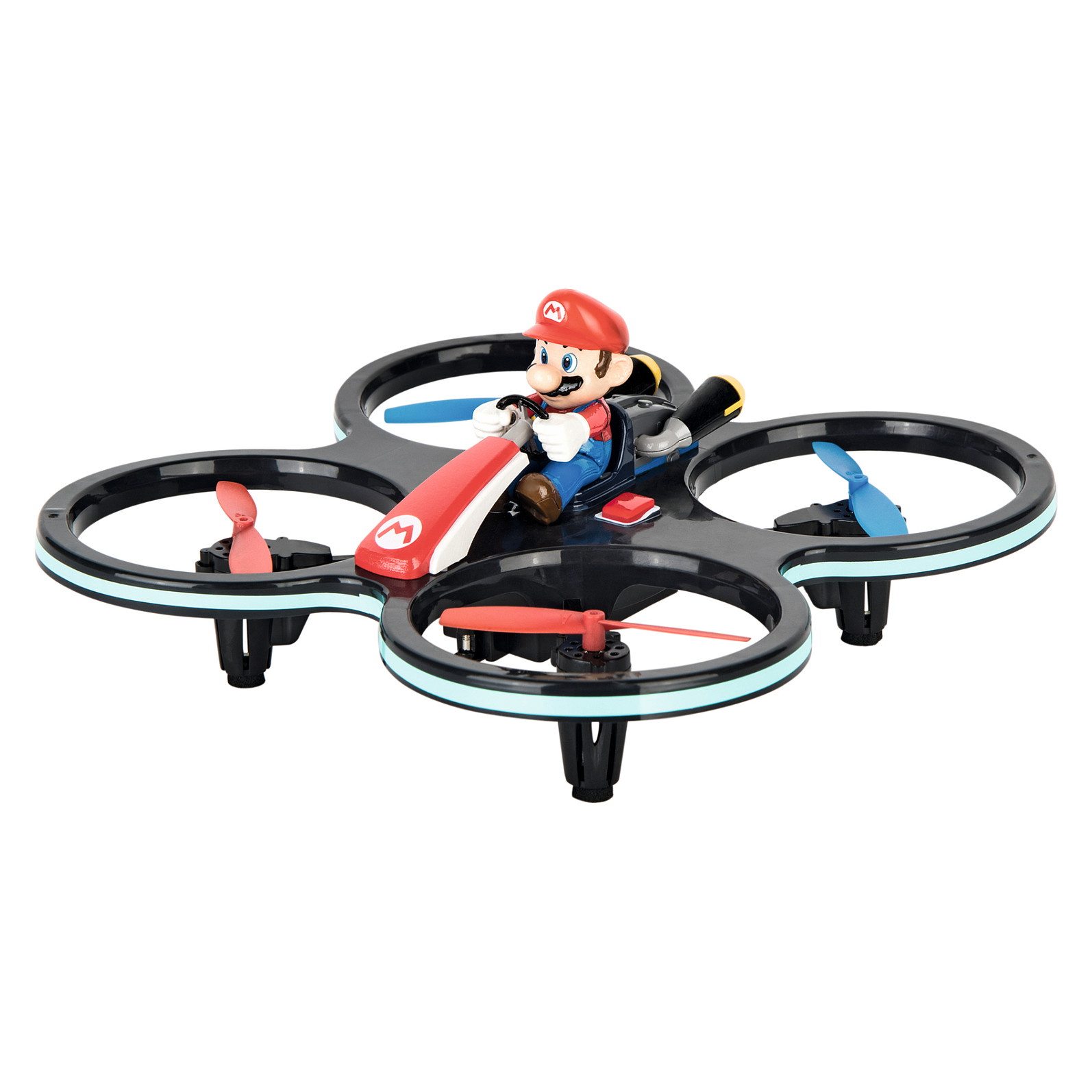 Lodra Carrera RC 2.4GHz Mini Mario Copter / 2.4 GHz / Auto Take-Off & Landing / Altitude Control / Beginner-Advanced Mode / 3D Looping / Li-Po 3.7V 430mAh / 8+ - Mix