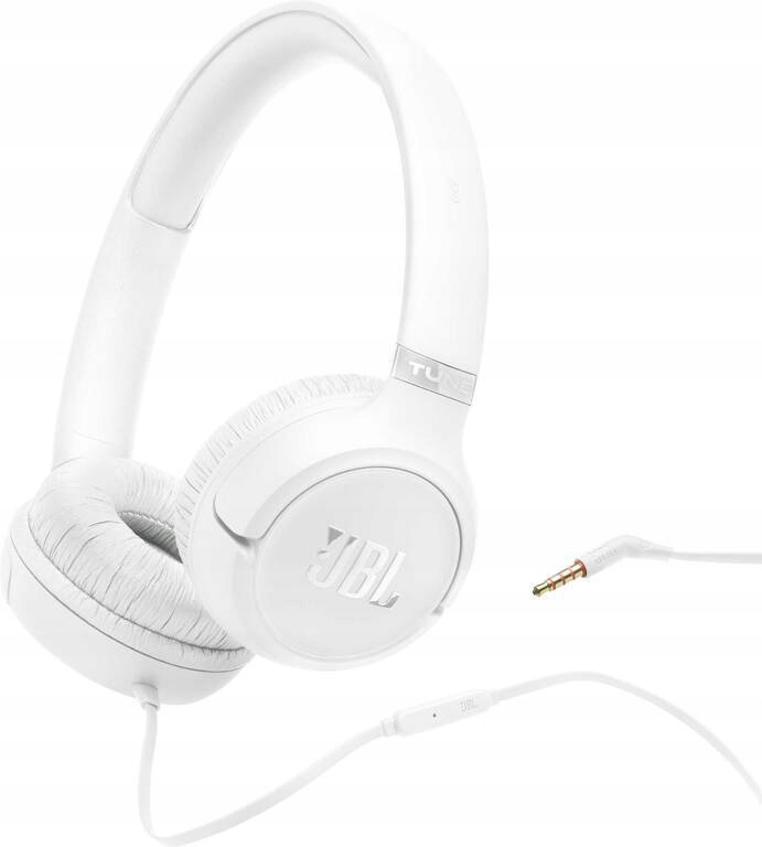 Kufje me kabllo JBL Tune 530 / 33mm / On-Ear / JBL Pure Bass / Mikrofon / 3.5mm AUX - Bardhë
