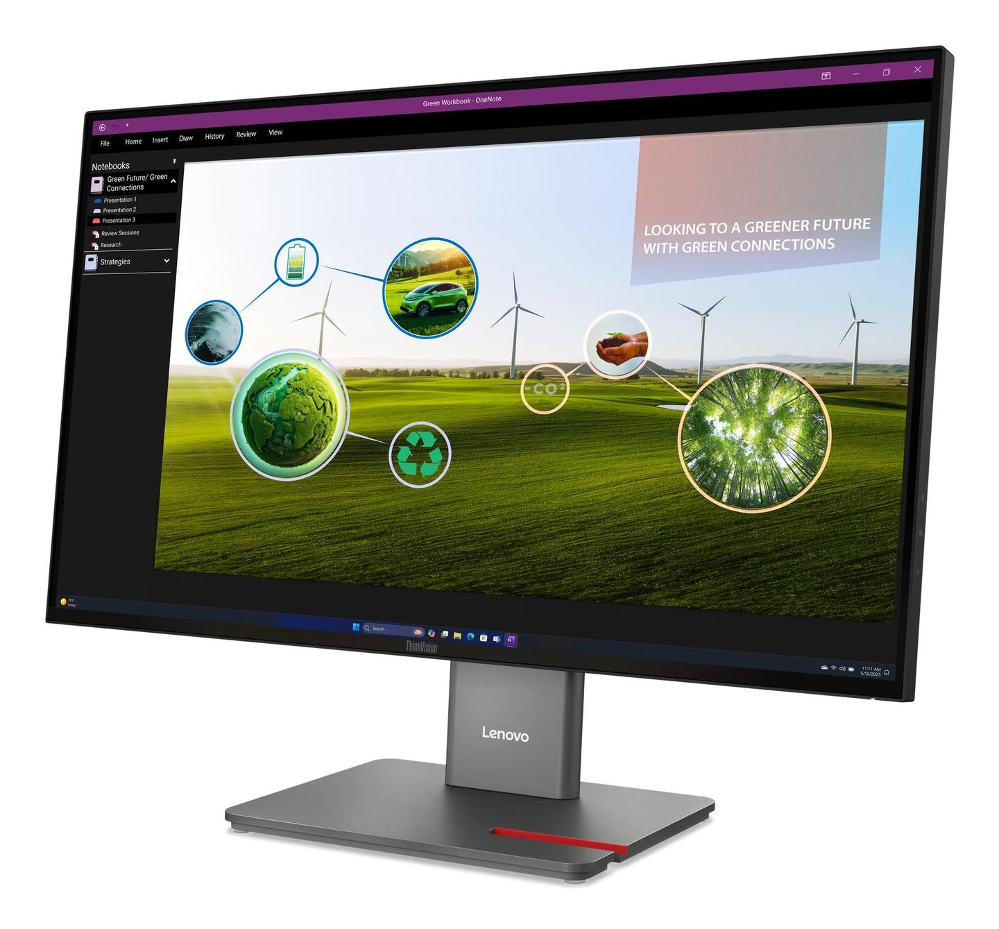 Monitor Lenovo ThinkVision P27Q-40 / 64A7GAT6EU / 27" / QHD IPS / 120Hz / 4ms / HDMI 2.1 + DP 1.4 / USB-C 15W – Zezë - 2