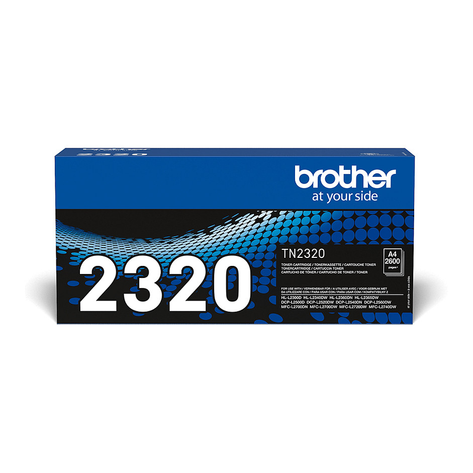 Toner Brother TN-2320 i zi deri në 2.600 faqe sipas ISO/IEC 19752 - 1