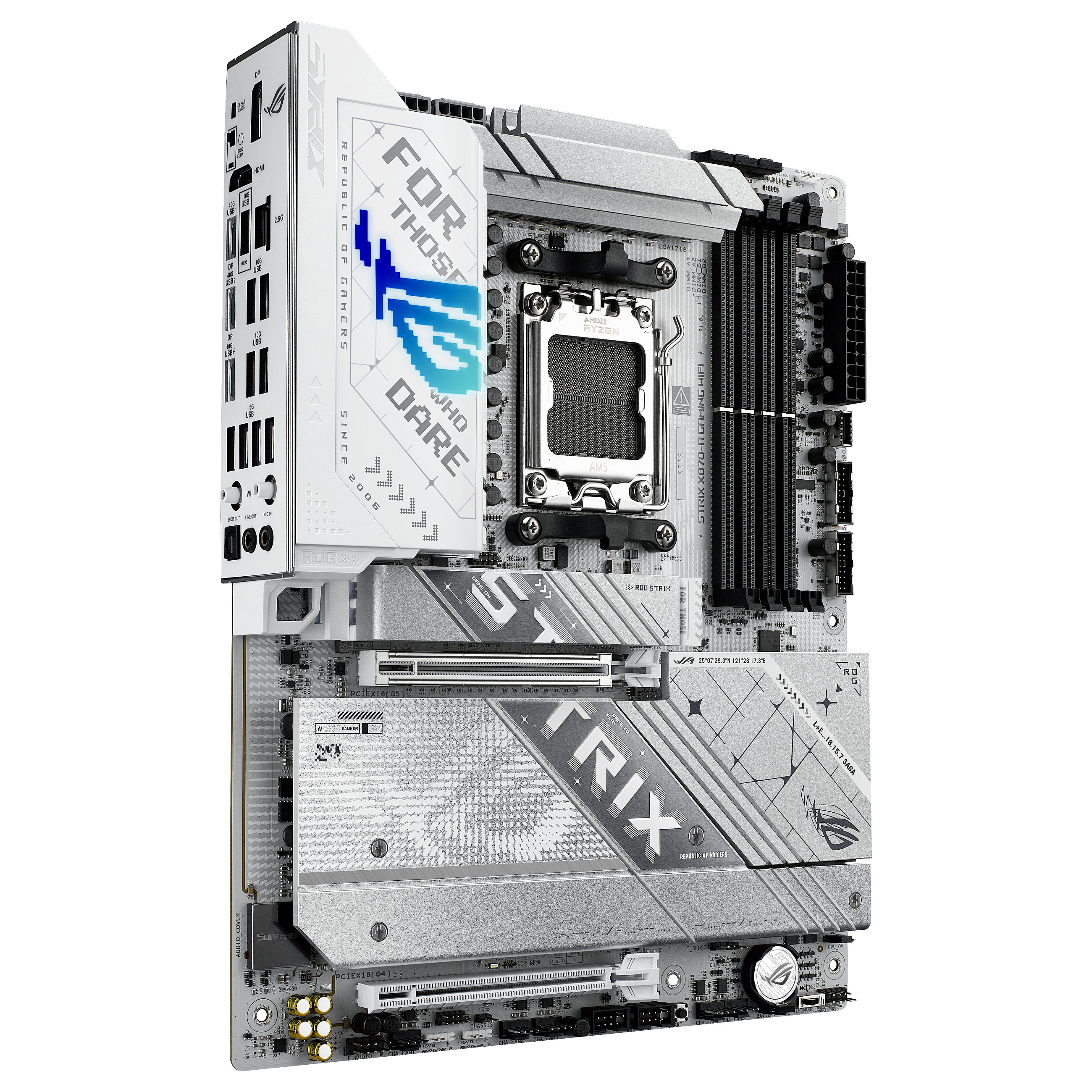 Pllakë Amë ASUS ROG STRIX X870-A GAMING WIFI / AMD AM5 / X870 / DDR5 / ATX / Wi-Fi 7 / 2.5GbE LAN - 3