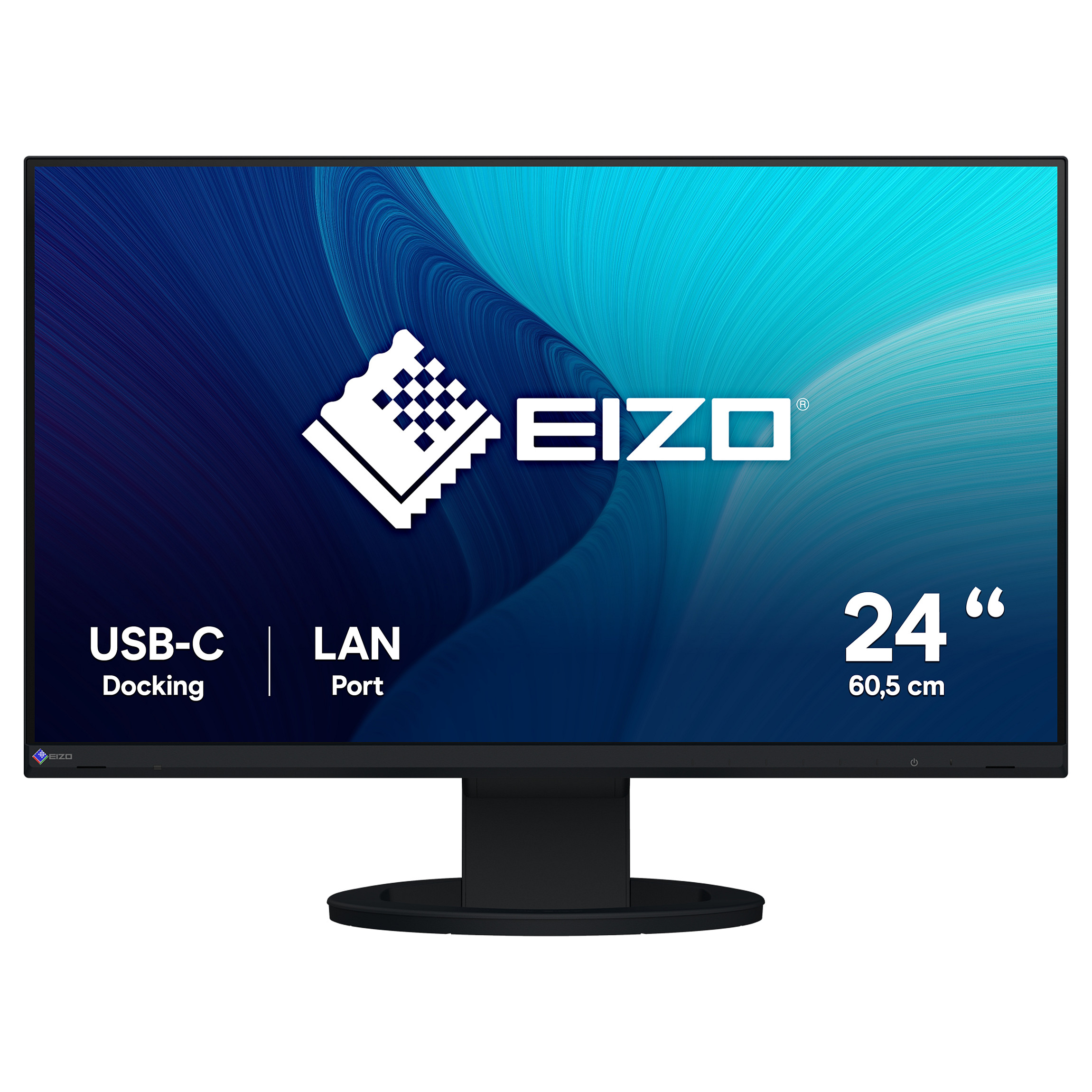 Monitor EIZO FlexScan EV2490-BK / 23.8″ / FHD / IPS / 16:9 / 60Hz / HDMI + DP + USB-C / Hub USB / E zezë - 1