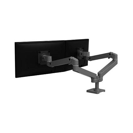 Mbajtëse për Monitor Ergotron LX Pro 45-686-293, 2 Monitorë, deri 27", 20kg, VESA 100x100mm - Gri e Errët, Zezë