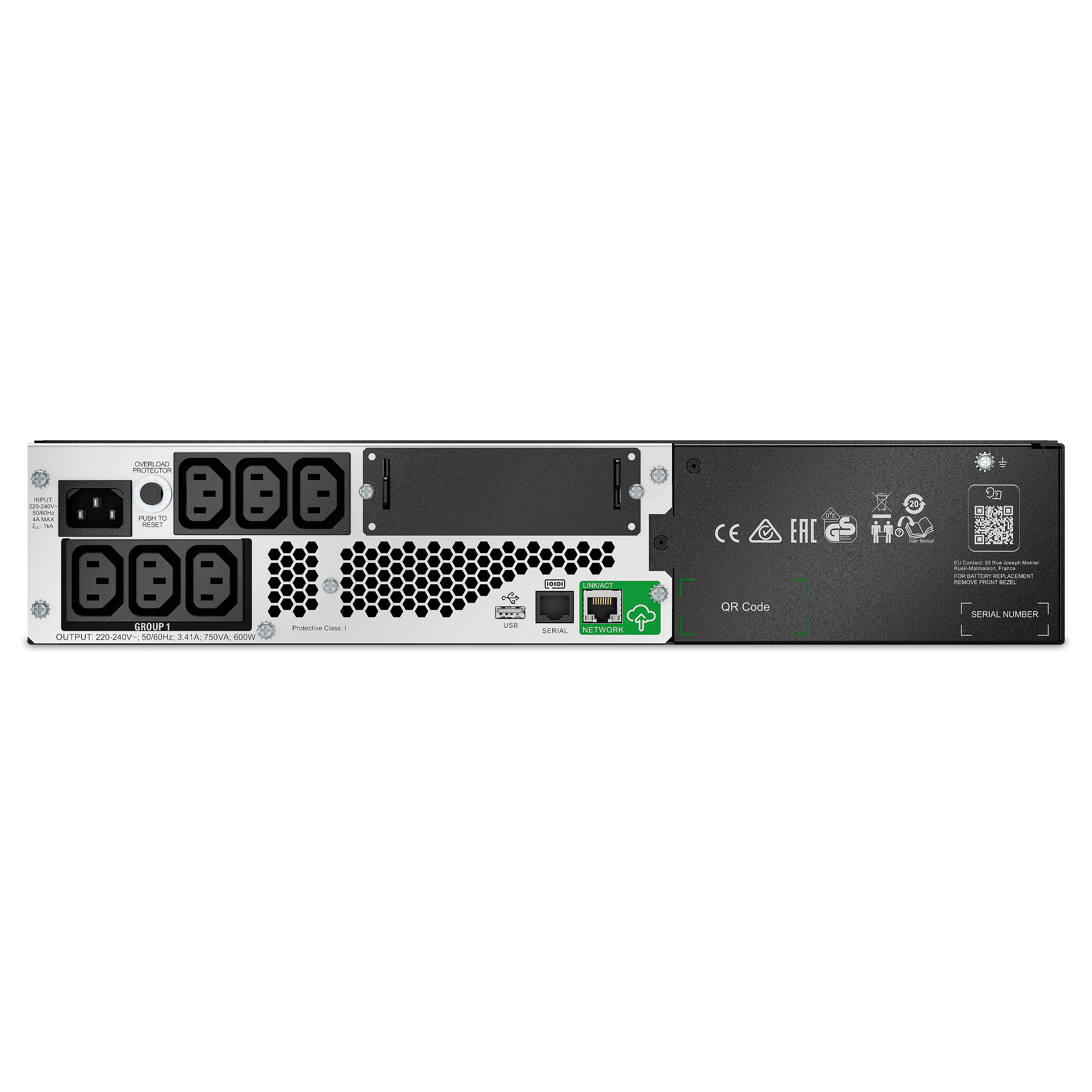 APC Smart-UPS SMTL750RMI2UC 750VA/600W Lithium-ion Line-Interactive Rack/Tower 2U UPS SmartConnect LCD - 2