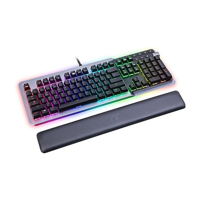Tastierë Gaming Thermaltake Argent K5 RGB / GKB-AGK-SSSIUS-01 / Wired USB / Full-Size / Cherry MX Speed Silver / US Layout / Aluminium / RGB – E Hirtë/Zezë - 4