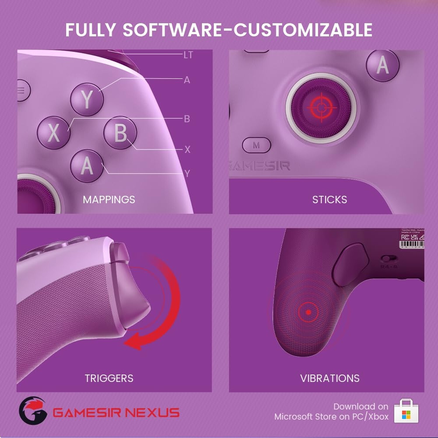 Kontroller për PC / Xbox GameSir G7 SE / Wired – Vjollcë - 4