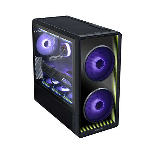 Kasë PC Lian Li LANCOOL 217 INF / Midi Tower / E-ATX / 2x 170mm + 1x 140mm ARGB Fan / Tempered Glass - Zezë - 2