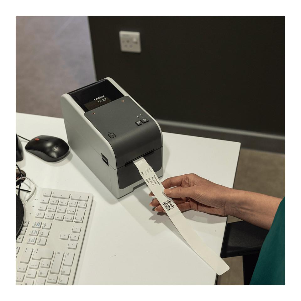 Printer Etiketash Brother TD-2320D300, termik direkt, 300 dpi, shpejtësi 152 mm/s, gjerësi printimi 59 mm, USB-C, RS-232 – Bardhë/Zezë - 5